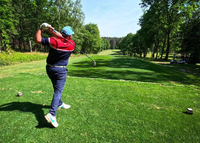 Photo du green du golf de Jumièges à côté du camping