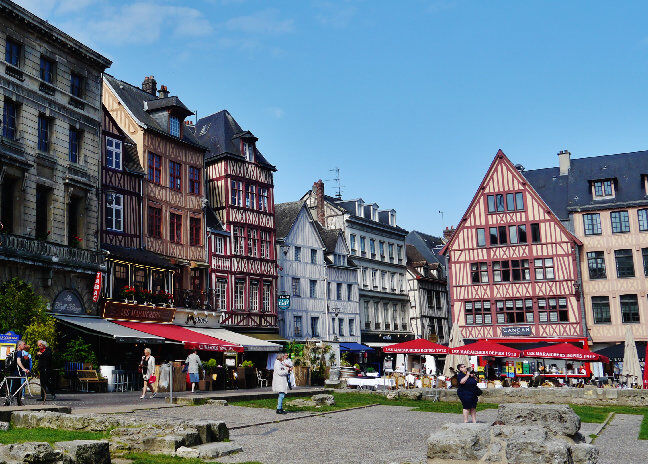 Photo de la place du Vieux Marché à Rouen